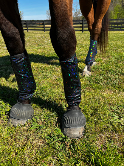 Black Kaleidoscope Velcro Sportboot Covers (Covers Only, sets of TWO)