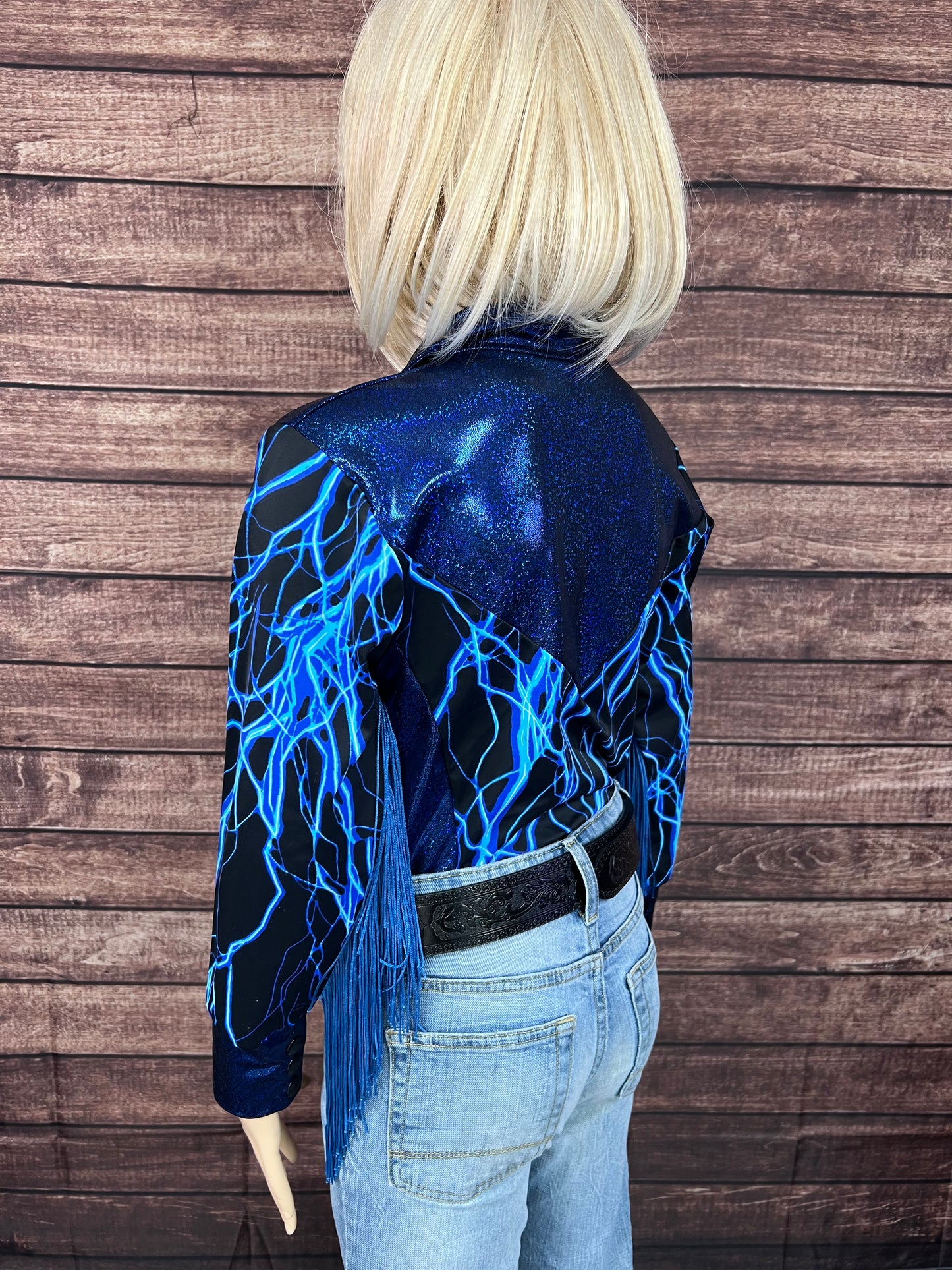 Blue Lightning Rodeo Shirt