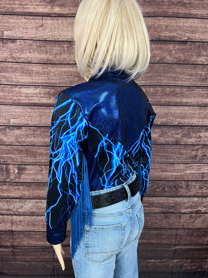 Blue Lightning Rodeo Shirt