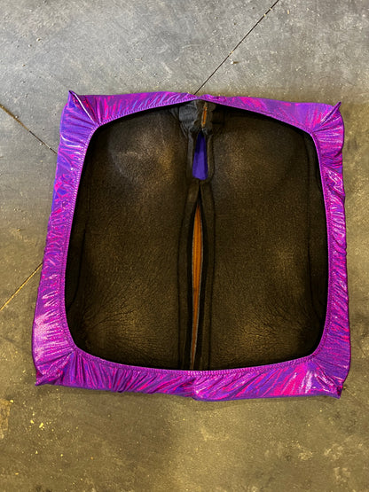Western Saddle Pad COVER in Grape Holographic (Saddle Pad Cover Only)
