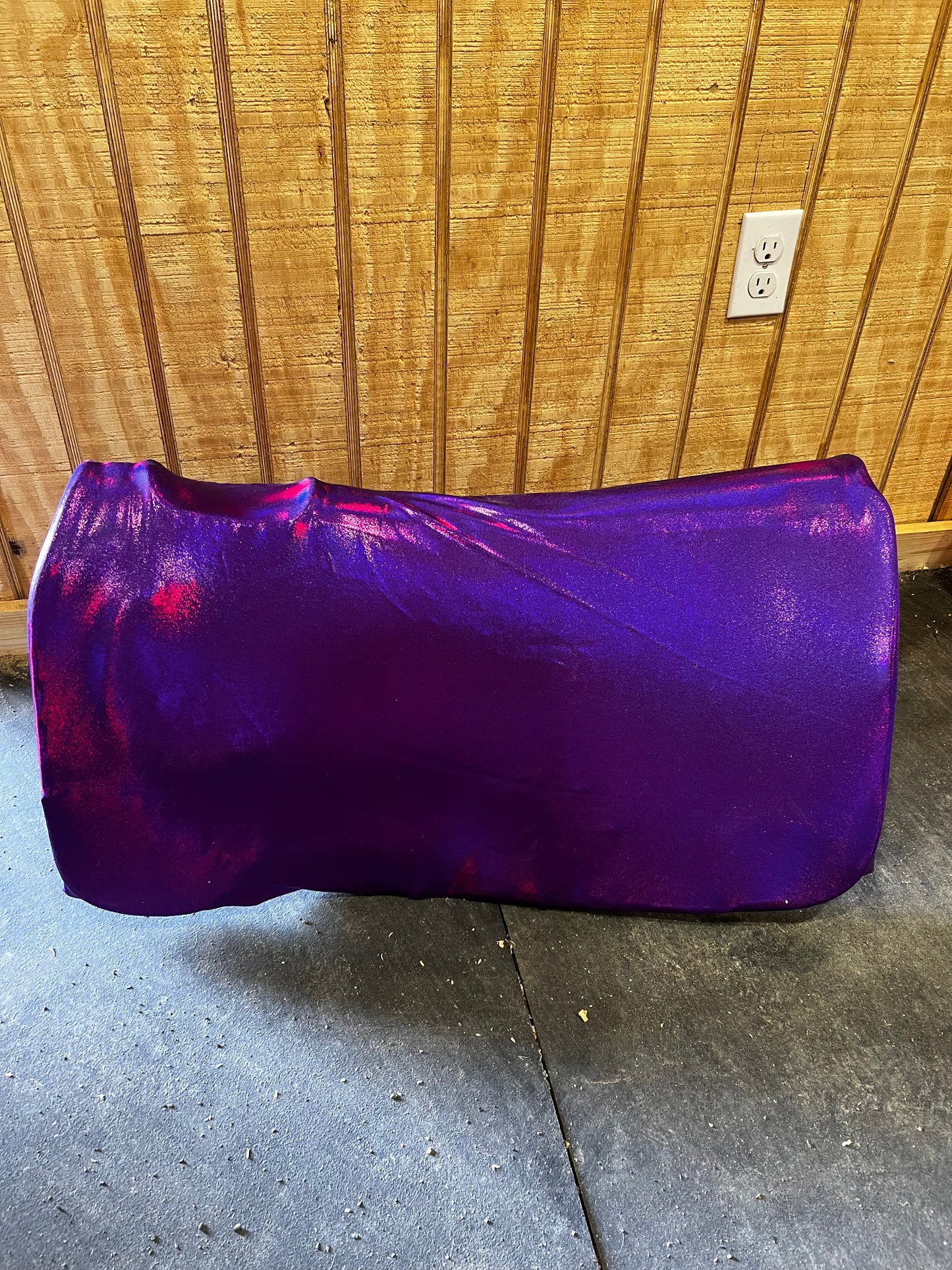 Western Saddle Pad COVER in Grape Holographic (Saddle Pad Cover Only)