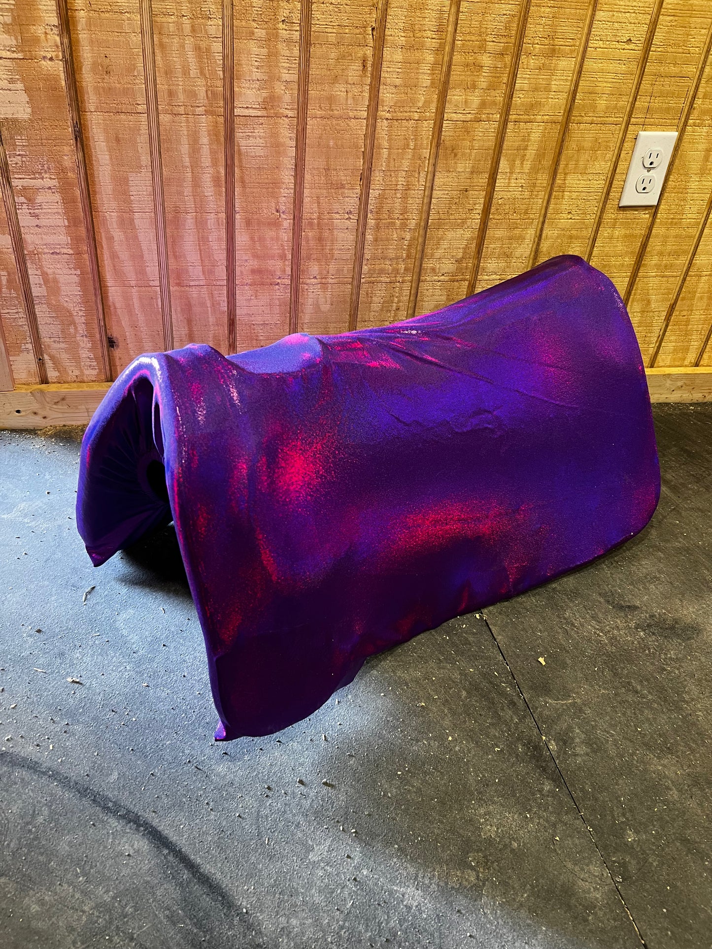 Western Saddle Pad COVER in Grape Holographic (Saddle Pad Cover Only)
