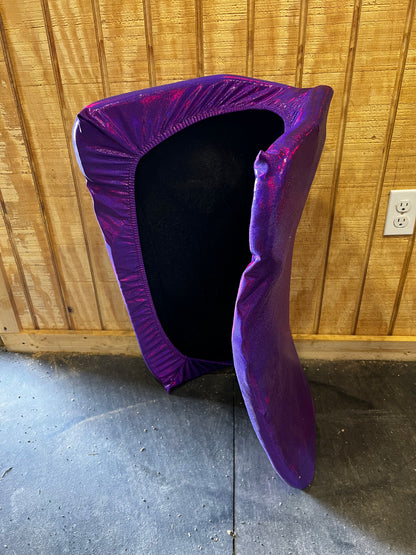 Western Saddle Pad COVER in Grape Holographic (Saddle Pad Cover Only)
