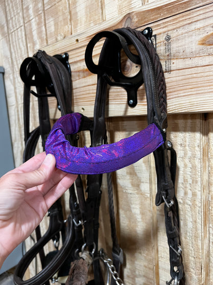 Grape Holographic Browband or Noseband Cover (ONE Cover Only)