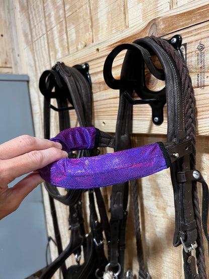 Grape Holographic Browband or Noseband Cover (ONE Cover Only)