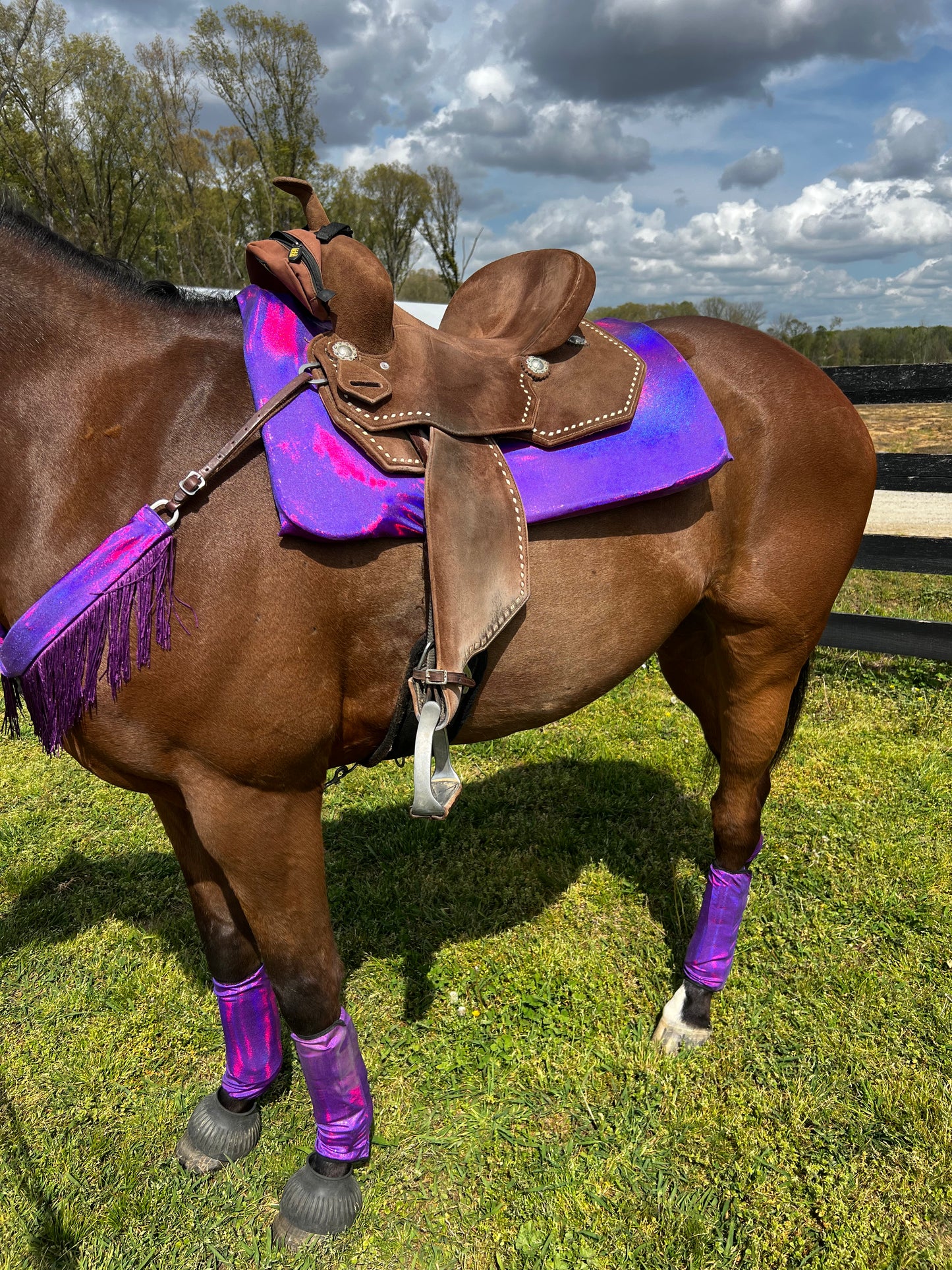 Grape Holographic Velcro Sportboot Covers (Covers Only, sets of TWO)