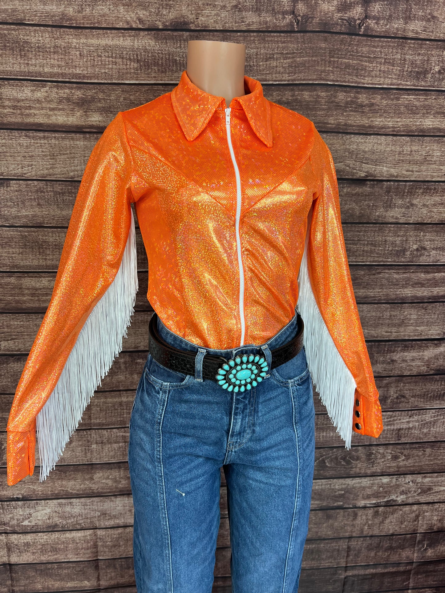 Neon Orange Rodeo Shirt