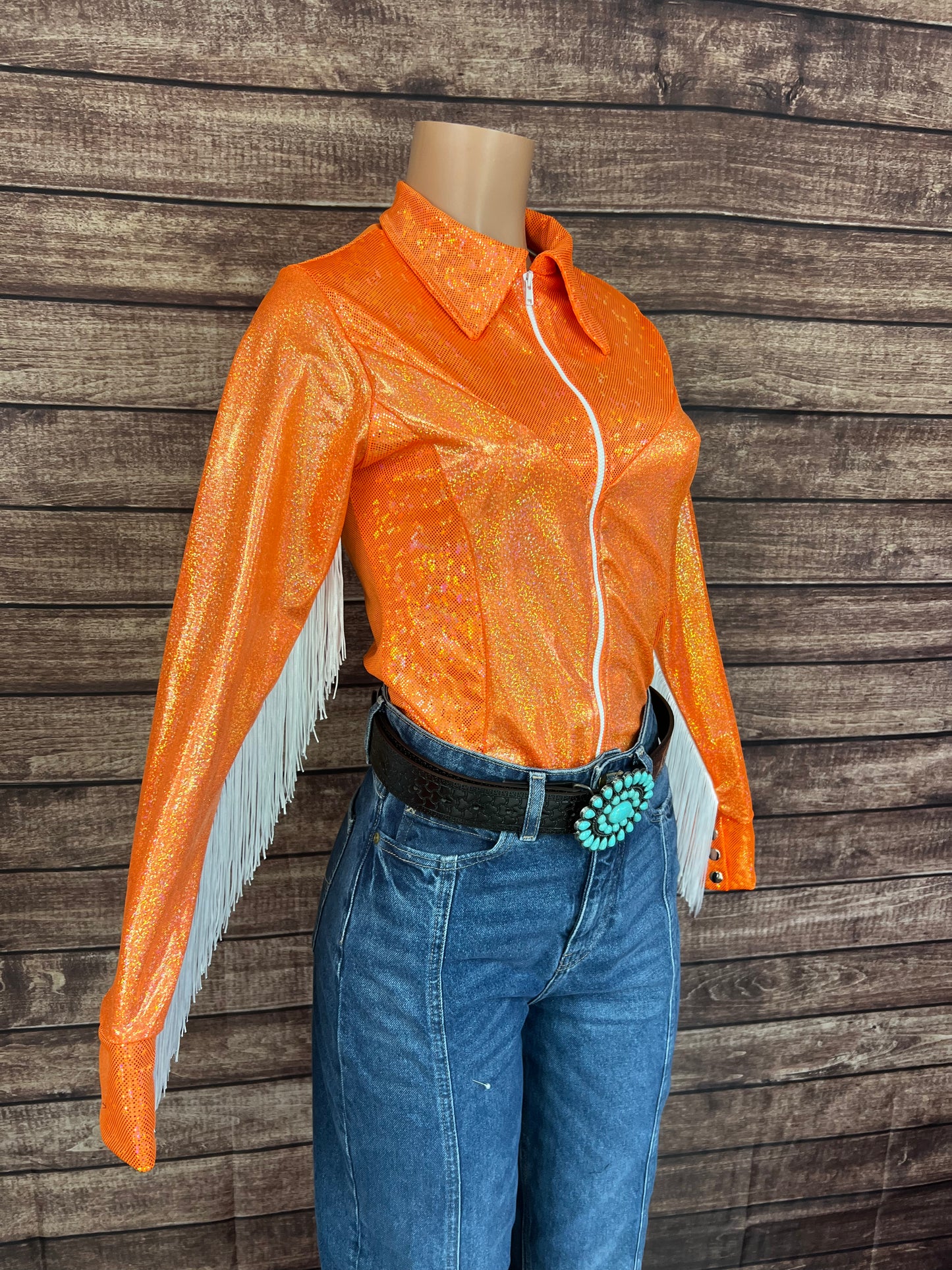 Neon Orange Rodeo Shirt
