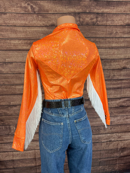 Neon Orange Rodeo Shirt