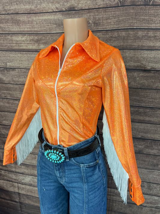 Neon Orange Rodeo Shirt