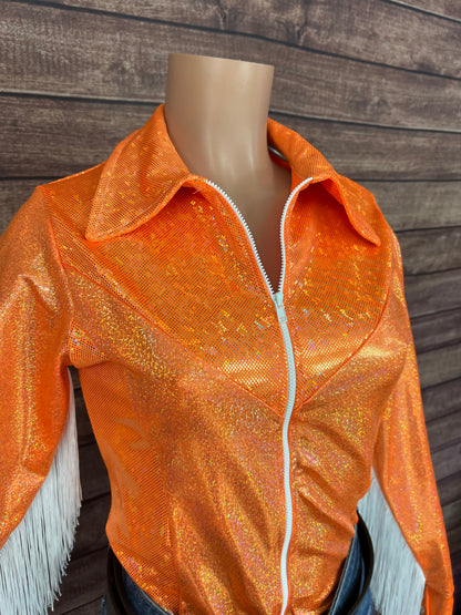Neon Orange Rodeo Shirt