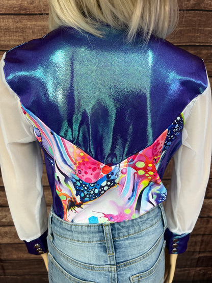 Kids Moonstone Desert Dreams Mesh Sleeve Snap Front Rodeo Shirt