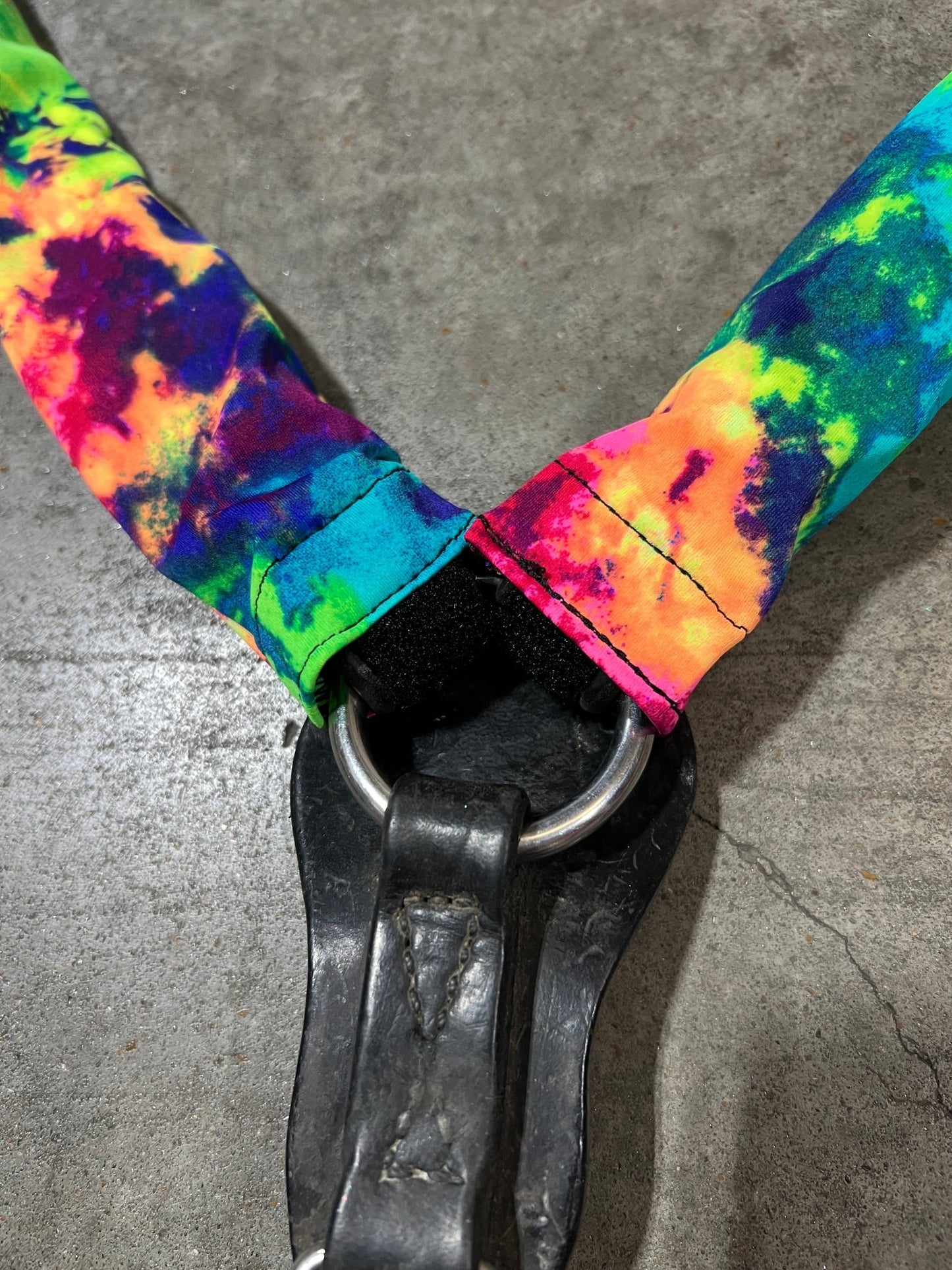 Acid Splash Tie Dye Breast Collar Cover (Covers ONLY) - Riverside Rodeo Shirts