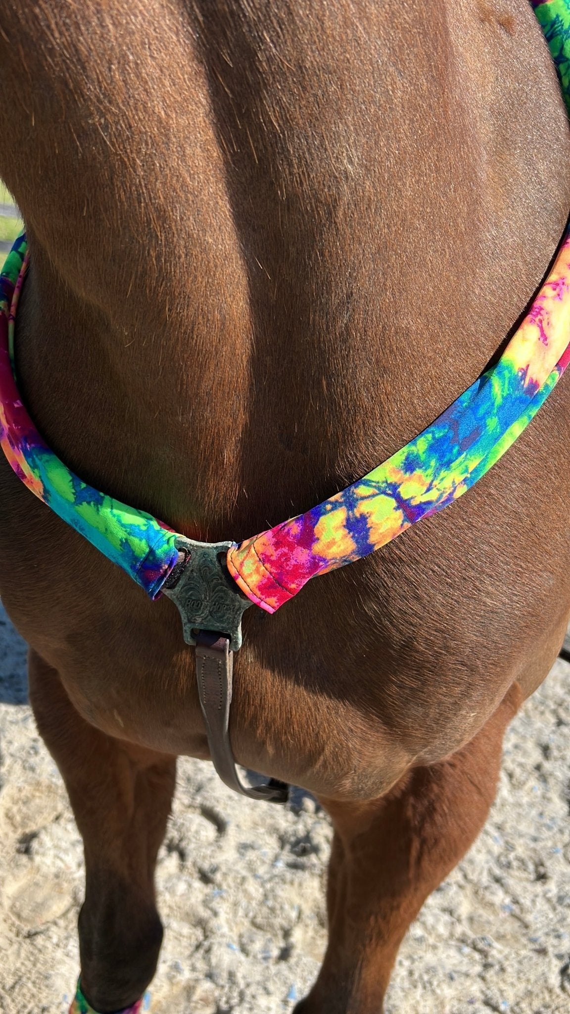Acid Splash Tie Dye Breast Collar Cover (Covers ONLY) - Riverside Rodeo Shirts