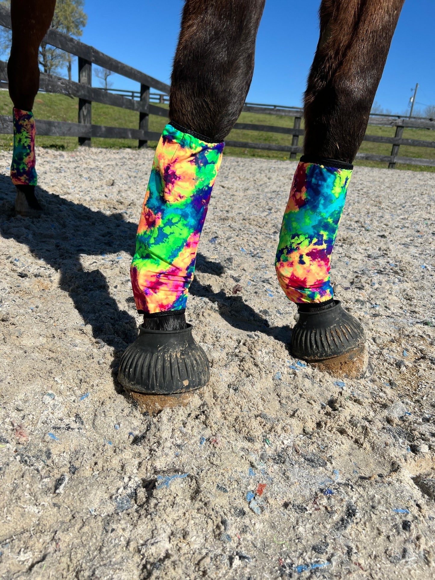 Acid Splash Tie Dye Velcro Sportboot Covers (Covers Only, sets of TWO) - Riverside Rodeo Shirts