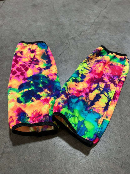 Acid Splash Tie Dye Velcro Sportboot Covers (Covers Only, sets of TWO) - Riverside Rodeo Shirts