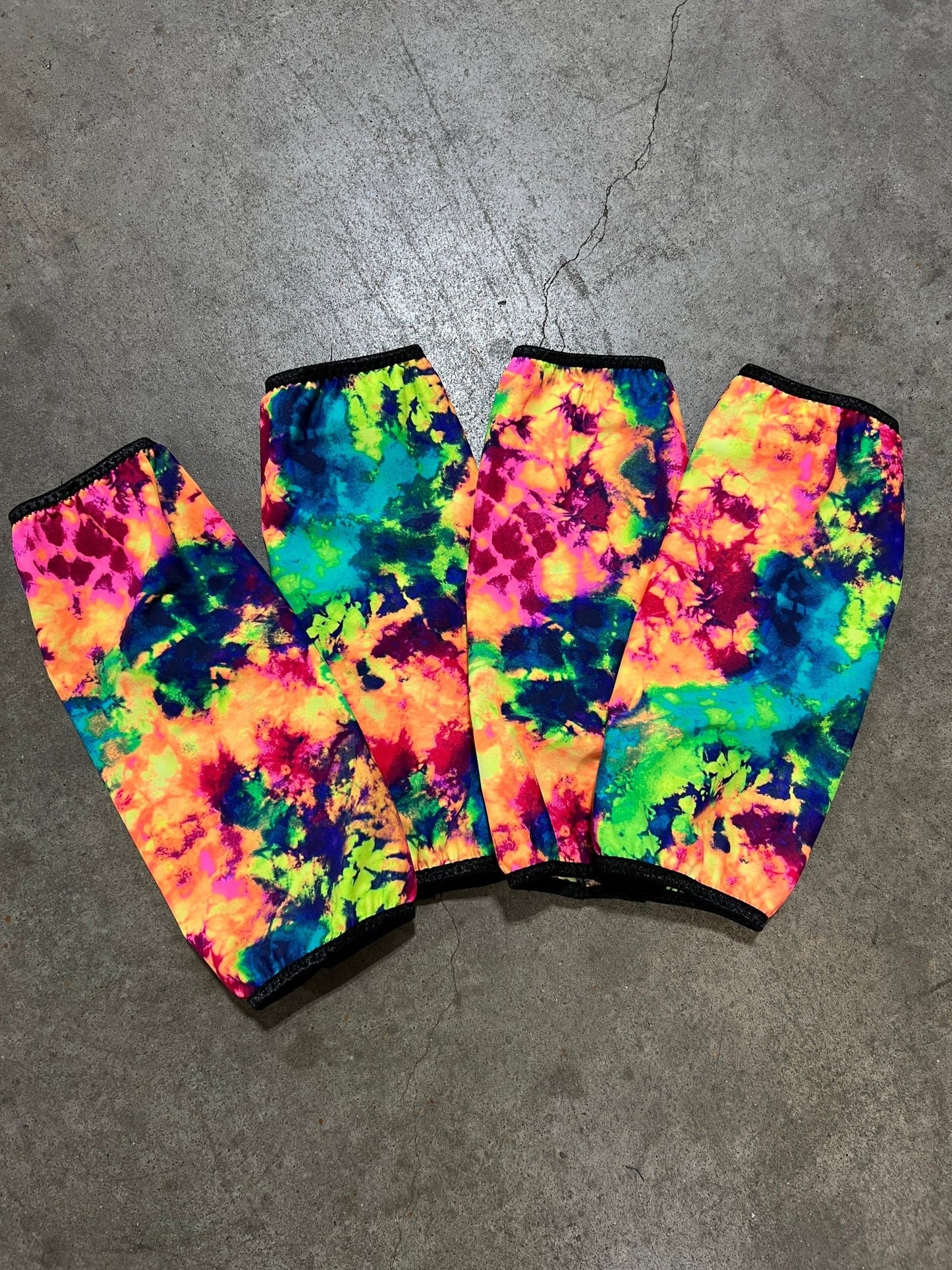 Acid Splash Tie Dye Velcro Sportboot Covers (Covers Only, sets of TWO) - Riverside Rodeo Shirts