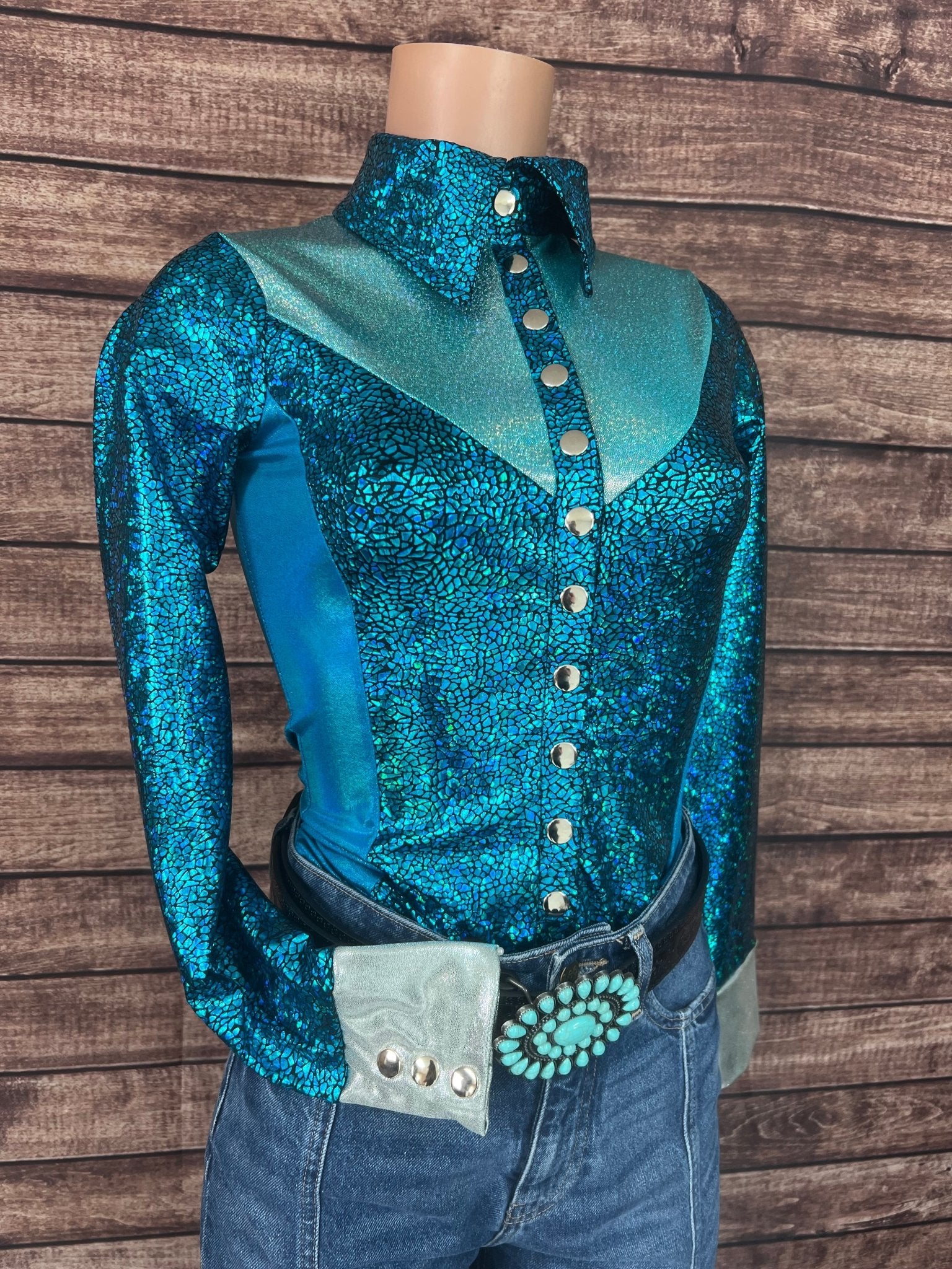 All The Blues Snap Front Rodeo Shirt - Riverside Rodeo Shirts
