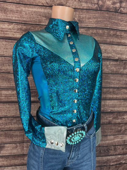 All The Blues Snap Front Rodeo Shirt - Riverside Rodeo Shirts