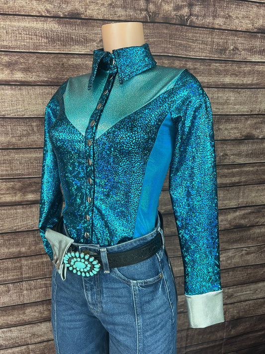 All The Blues Snap Front Rodeo Shirt - Riverside Rodeo Shirts