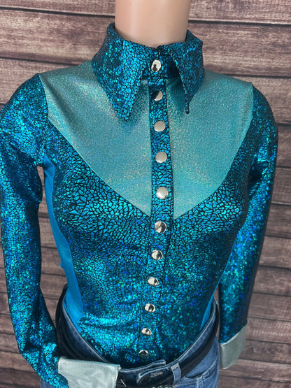 All The Blues Snap Front Rodeo Shirt - Riverside Rodeo Shirts