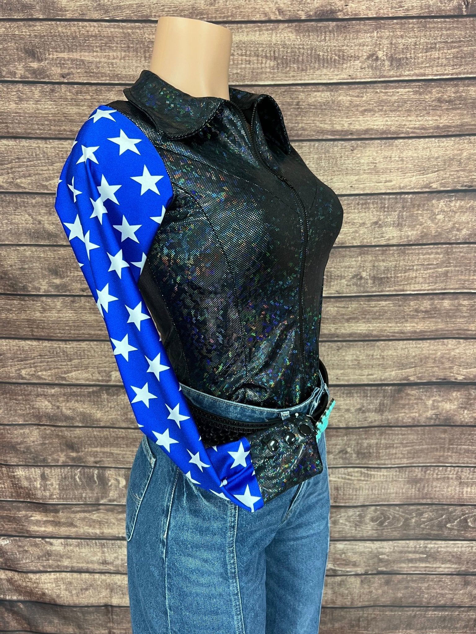American Outlaw Zipper Front Rodeo Shirt - Riverside Rodeo Shirts