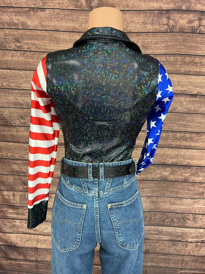 American Outlaw Zipper Front Rodeo Shirt - Riverside Rodeo Shirts