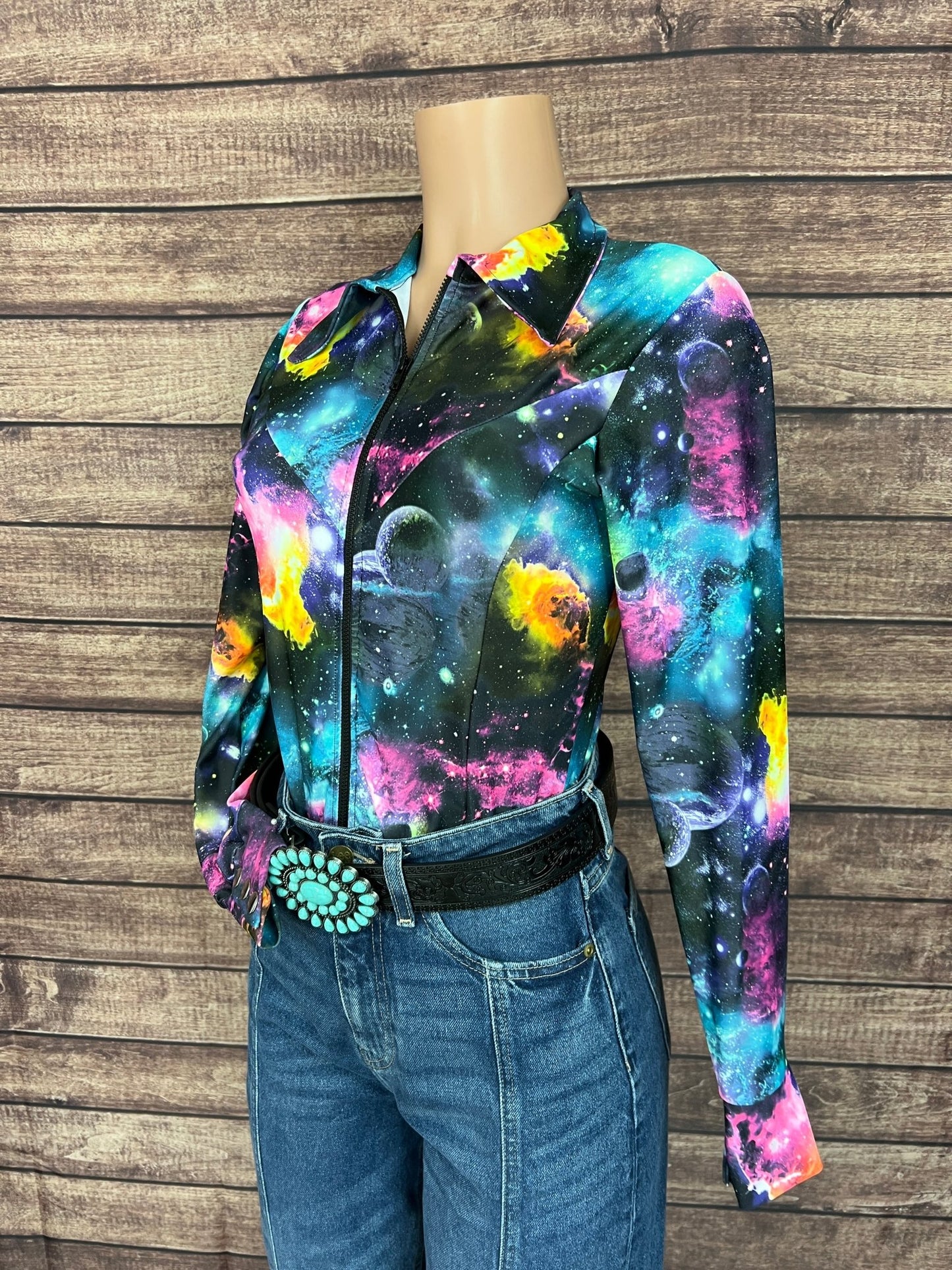 Andromeda Zipper Front Rodeo Shirt - Riverside Rodeo Shirts