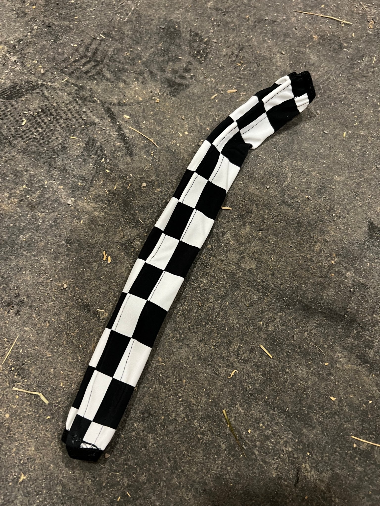 Black and White Checkered Browband or Noseband Cover (ONE Cover Only) - Riverside Rodeo Shirts