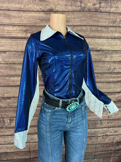 Blue Jewel Rodeo Shirt - Riverside Rodeo Shirts