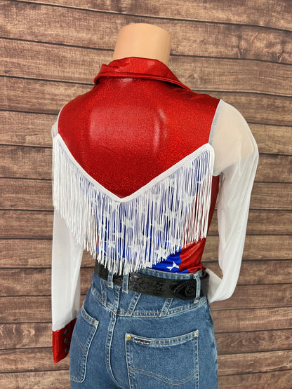 Boot Scootin Zipper Front Rodeo Shirt with Mesh Sleeves - Riverside Rodeo Shirts