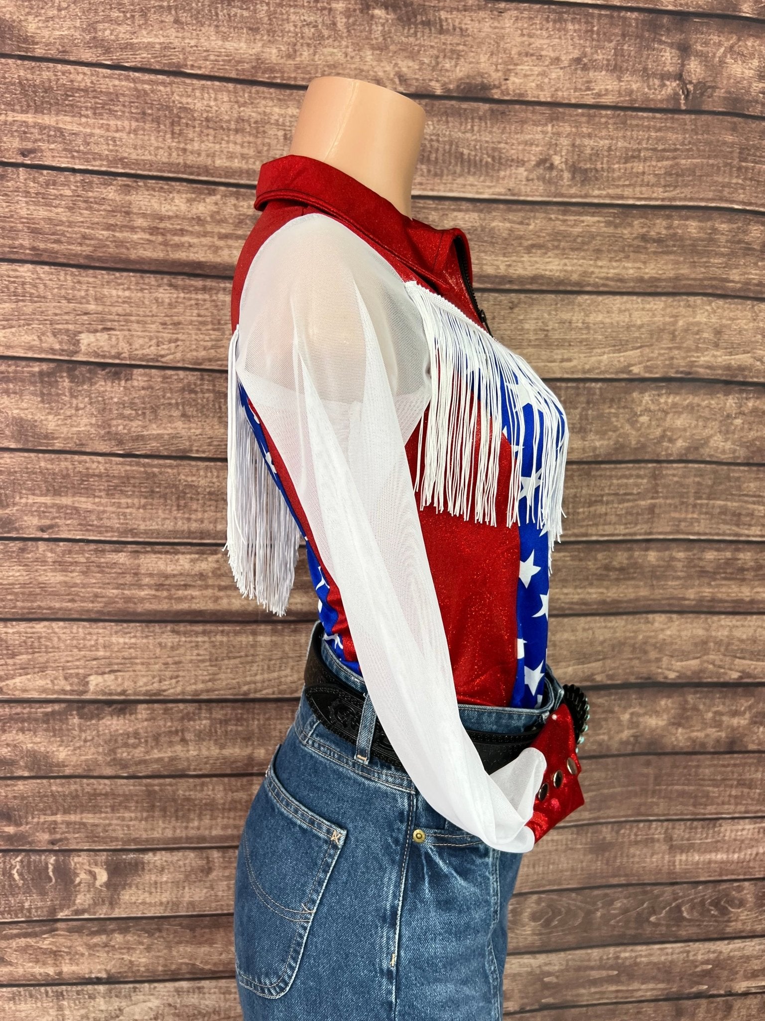 Boot Scootin Zipper Front Rodeo Shirt with Mesh Sleeves - Riverside Rodeo Shirts