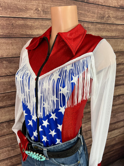 Boot Scootin Zipper Front Rodeo Shirt with Mesh Sleeves - Riverside Rodeo Shirts