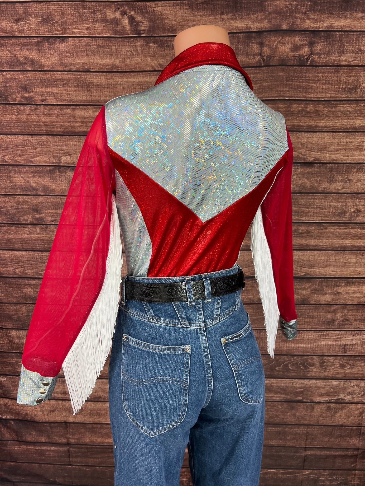 Cherry Dynamite Snap Front Rodeo Shirt with Mesh Sleeves - Riverside Rodeo Shirts