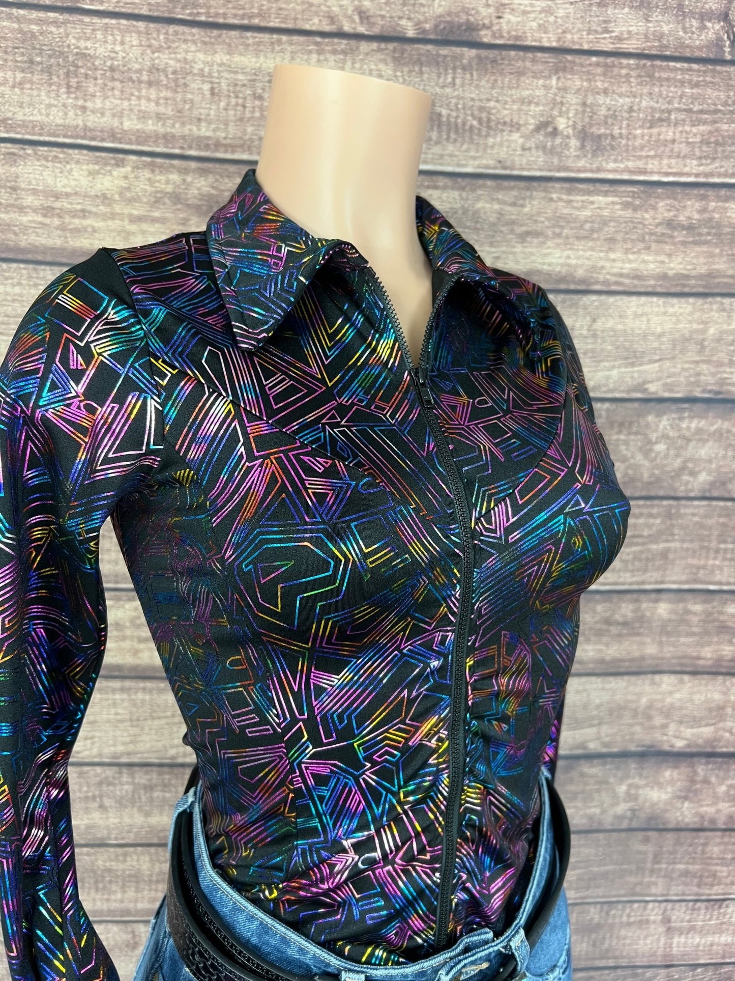 Cyberspace Zipper Front Rodeo Shirt - Riverside Rodeo Shirts