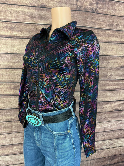 Cyberspace Zipper Front Rodeo Shirt - Riverside Rodeo Shirts