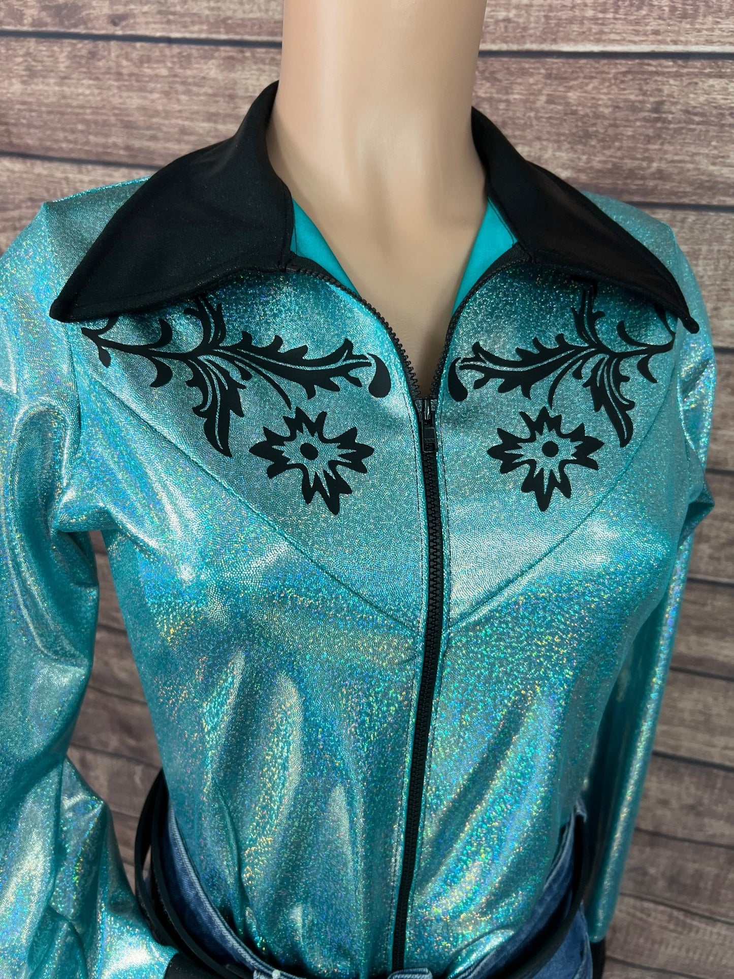 Desert Rose Rodeo Shirt in Seafoam - Riverside Rodeo Shirts