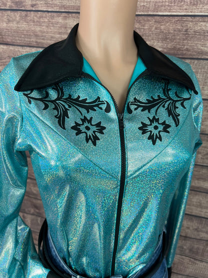 Desert Rose Rodeo Shirt in Seafoam - Riverside Rodeo Shirts