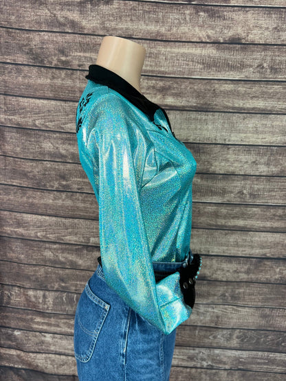 Desert Rose Rodeo Shirt in Seafoam - Riverside Rodeo Shirts