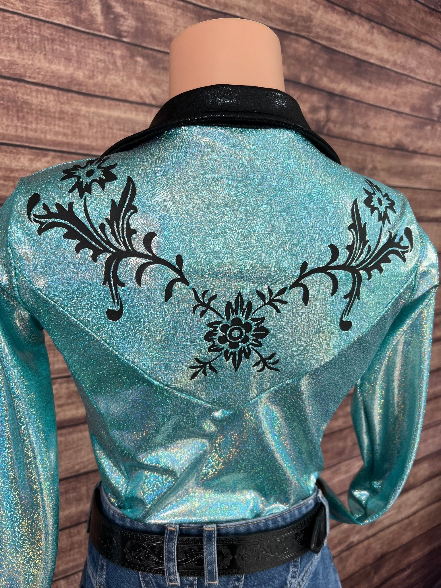 Desert Rose Rodeo Shirt in Seafoam - Riverside Rodeo Shirts