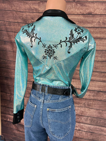 Desert Rose Rodeo Shirt in Seafoam - Riverside Rodeo Shirts