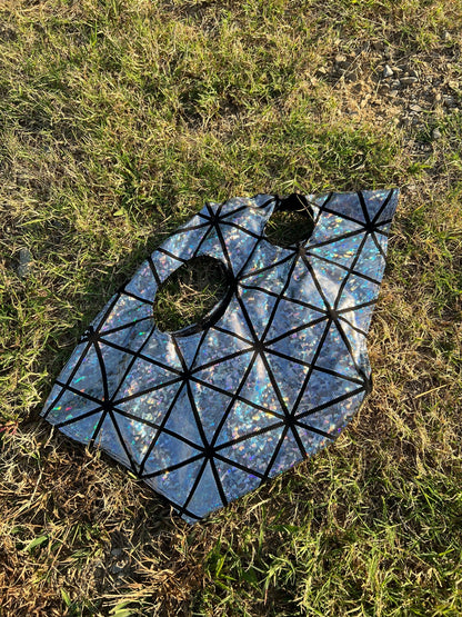 Disco Ball Spandex Face Mask for Horses - Riverside Rodeo Shirts