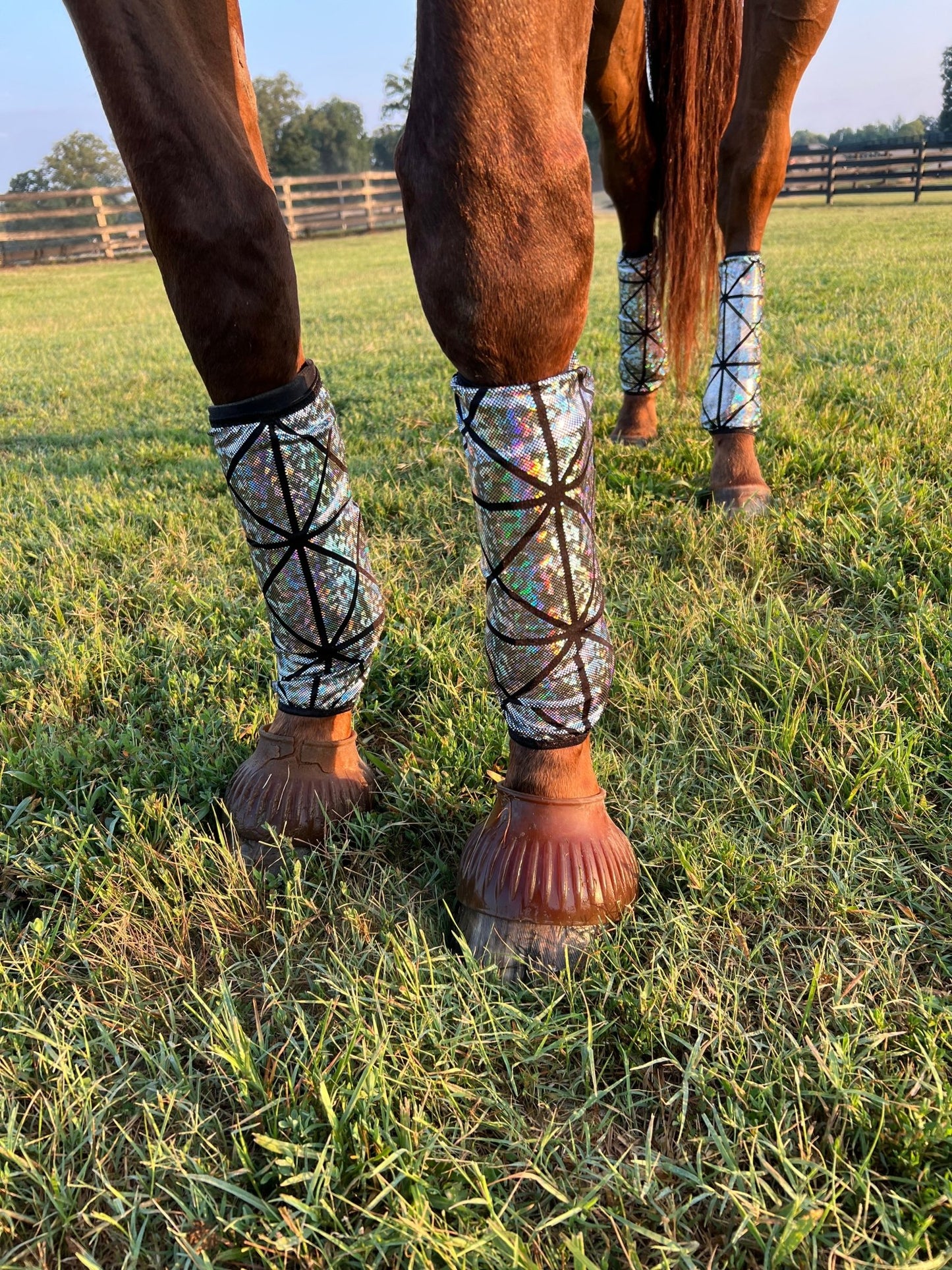 Disco Ball Velcro Sportboot Covers (Covers Only, set of TWO) - Riverside Rodeo Shirts