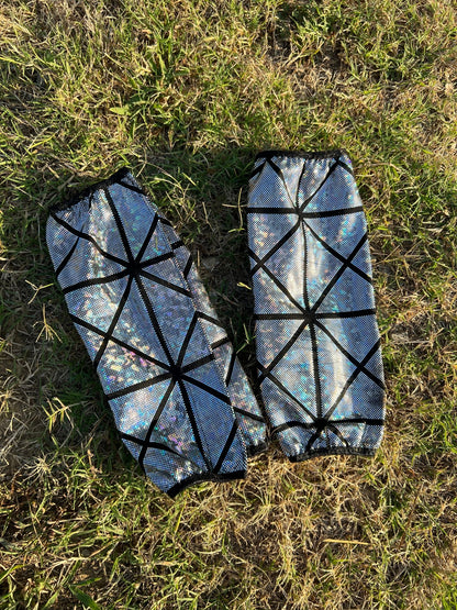 Disco Ball Velcro Sportboot Covers (Covers Only, set of TWO) - Riverside Rodeo Shirts