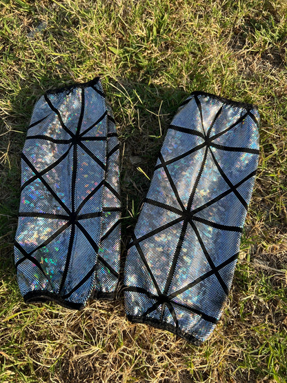 Disco Ball Velcro Sportboot Covers (Covers Only, set of TWO) - Riverside Rodeo Shirts
