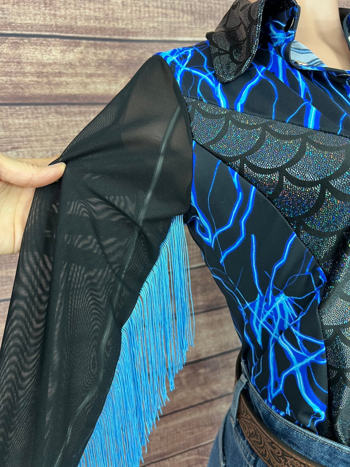 Dragon Strike Snap Front Rodeo Shirt with Mesh Sleeves - Riverside Rodeo Shirts