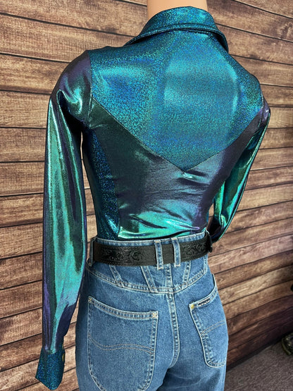 Durango Dusk Holographic Rodeo Shirt - Riverside Rodeo Shirts