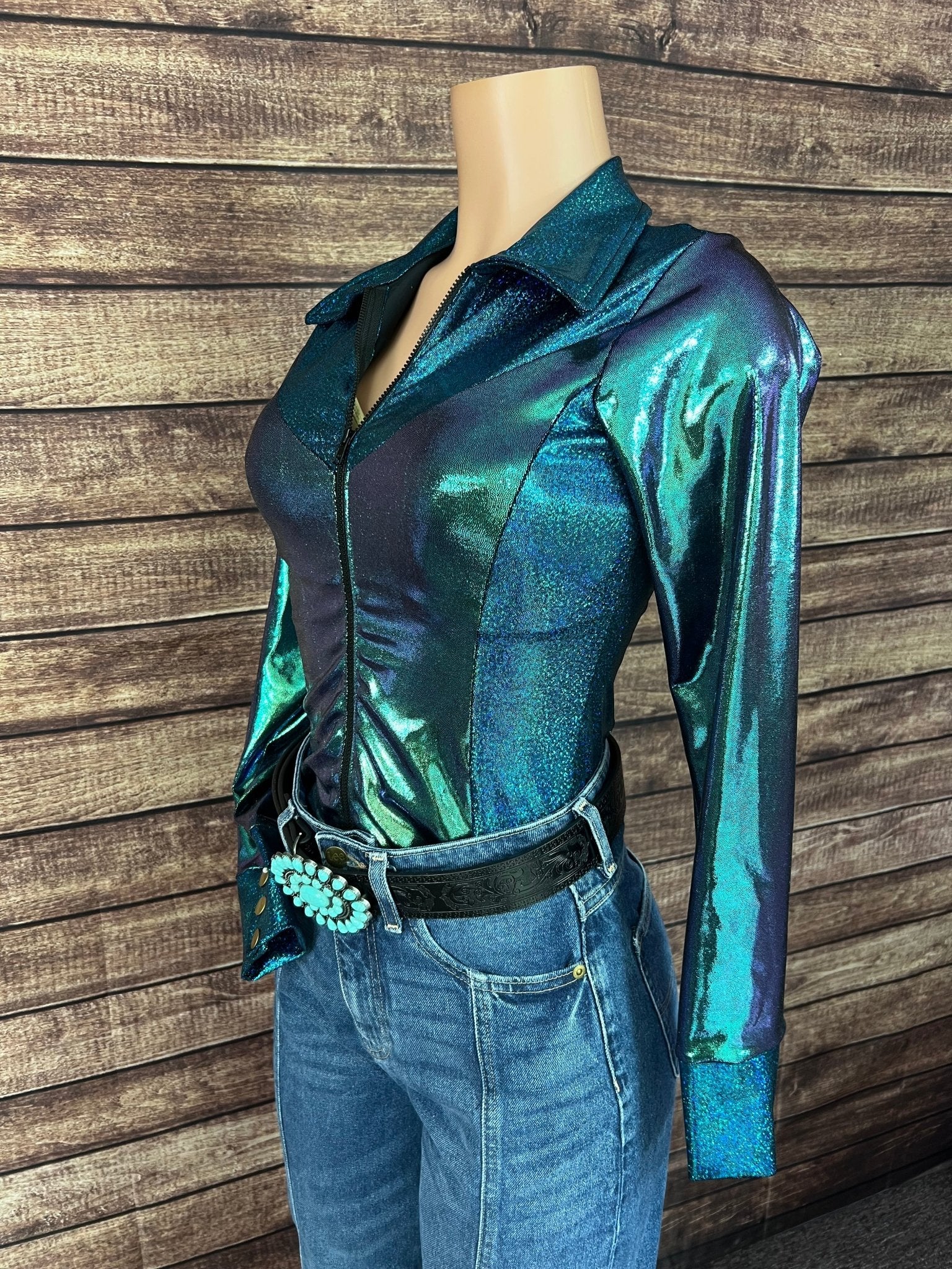 Durango Dusk Holographic Rodeo Shirt - Riverside Rodeo Shirts