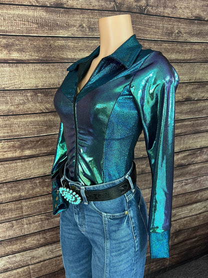 Durango Dusk Holographic Rodeo Shirt - Riverside Rodeo Shirts