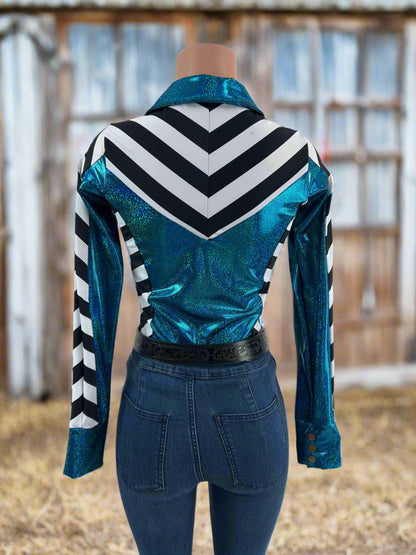 Fast Lane Chevron Rodeo Shirt - Riverside Rodeo Shirts